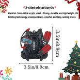 Riveprints Personalized Scuba Diving Ornament, Scuba Diving Ornament, Christmas Ornament for Scuba Diver, Gift for Diver, Scuba Dive Gift, Diving Vest Custom Christmas Ornament Decor (ON174)